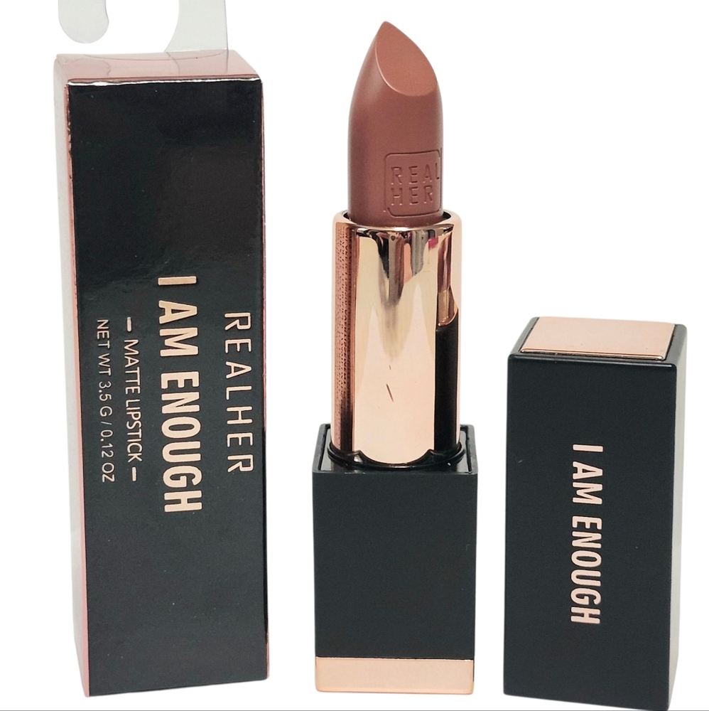 REALHER Dark Natural I'm Enough Lipstick NIB